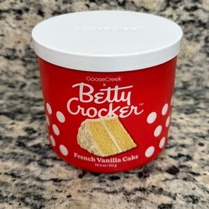 Goose Creek 3-Wick Candle Betty Crocker French Vanilla Cake 14.5 oz New